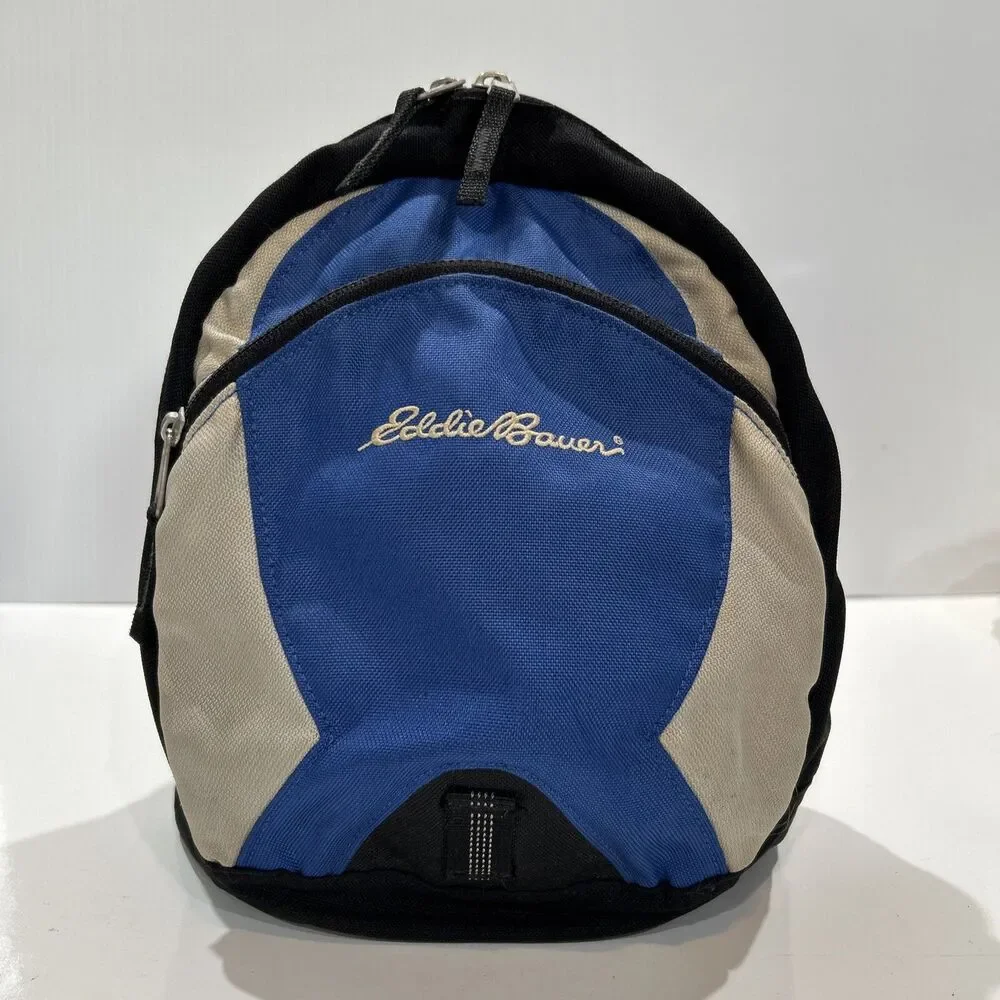 Vintage Eddie Bauer Mini Nylon Small Backpack Rucksack Hiking Bag